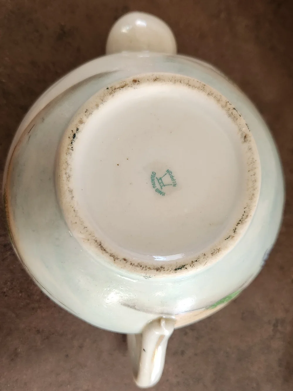Nippon Hand-painted Geisha Scene Teapot